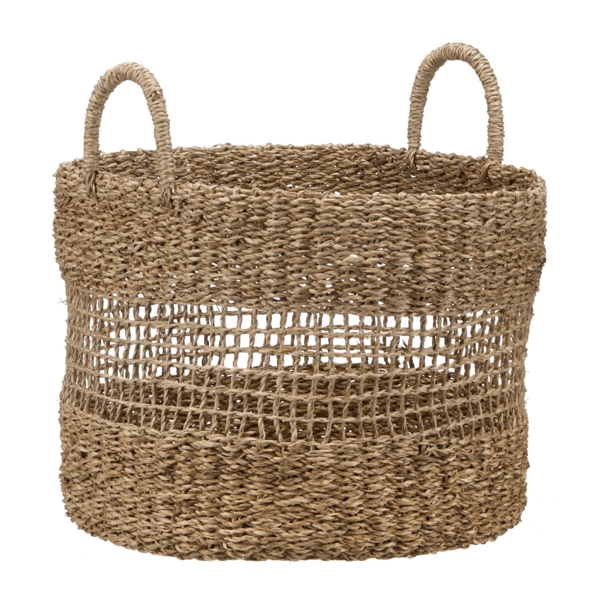 Woven Storage Basket with Handles